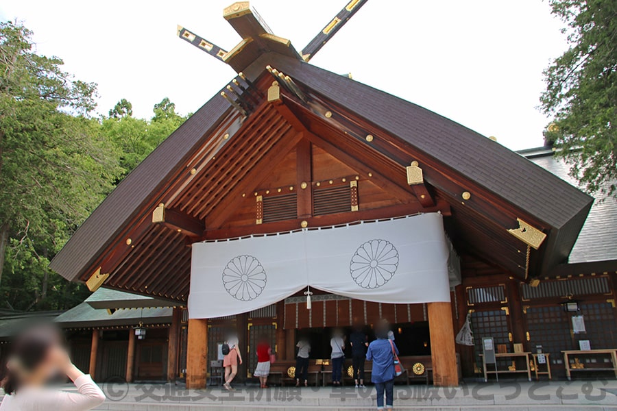 北海道神宮 御祈祷が執り行われる本殿の様子